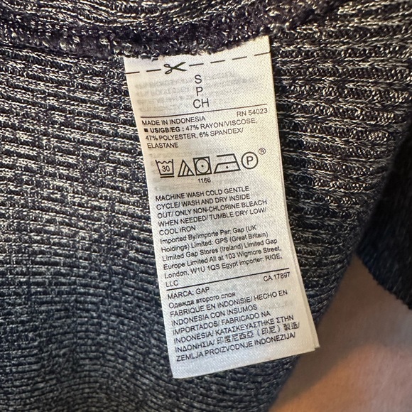 Gap women’s Heather Blue Cowl Neck Knit Sweater Dress size small long sleeve - Picture 4 of 4